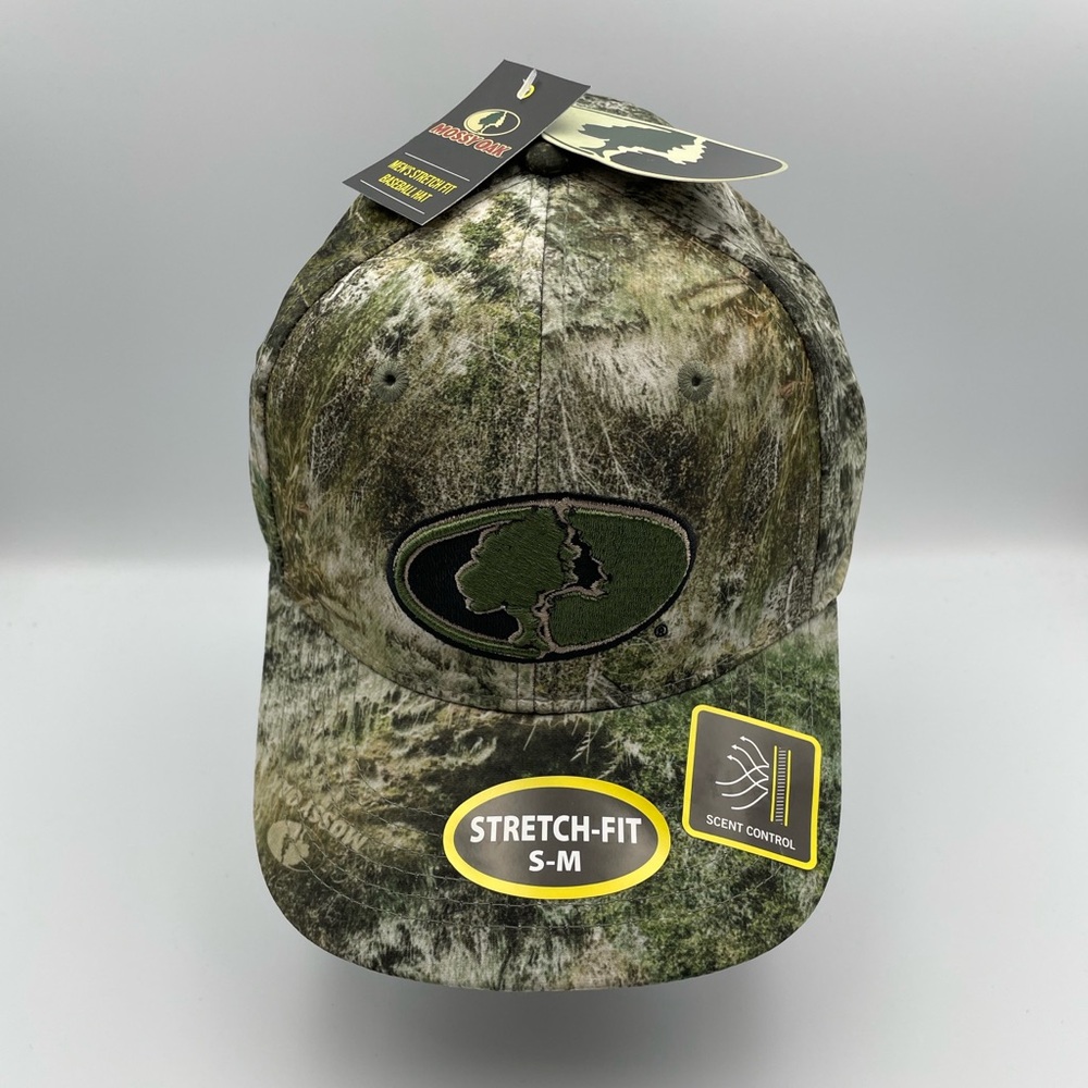 *New* Mossy Oak Men’s Stretch Fit Baseball Hat (Camouflage)